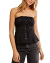 Free People Wink Wink Pintuck Tube Top In Black