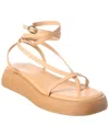Free People Winnie Ankle Strap Platform Sandal In Brown