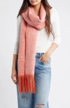 Free People Winter Chill Blanket Scarf In Pink