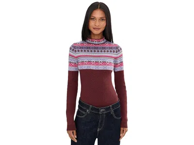 Free People Winter Warmer Bodysuit In Brown