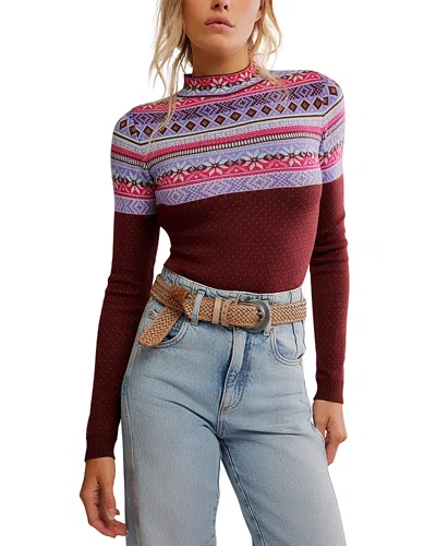 Free People Winter Warmer Bodysuit In Multi