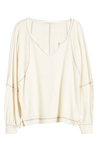 Free People Wish I Knew Cotton Top In Ivory
