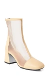 Free People Women's Wisteria Mesh Boots In Almond Butter Leather