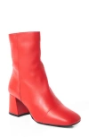 Free People Women's Wisteria Ankle Boots In Red Leather