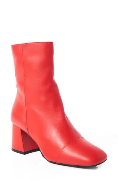 Free People Women's Wisteria Ankle Boots In Red Leather