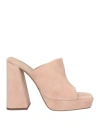 Free People Woman Sandals Blush Size 7.5 Leather In Pink