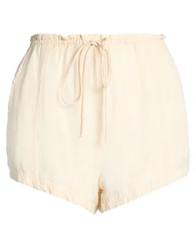 Free People Woman Shorts & Bermuda Shorts Beige Size L Viscose, Linen In Neutral