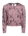 Free People Woman Sweatshirt Pastel Pink Size Xs Cotton In Pink