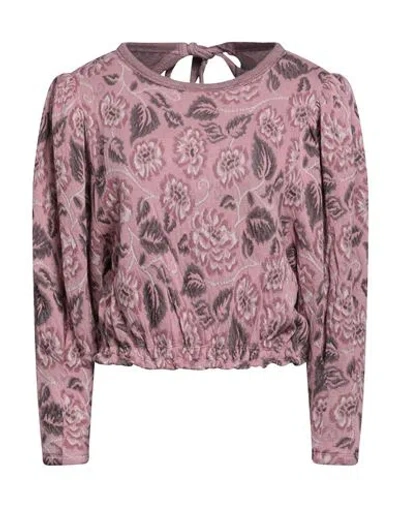 Free People Woman Sweatshirt Pastel Pink Size Xs Cotton
