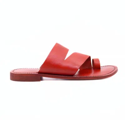 FREE PEOPLE WOMEN'S ABILENE TOE LOOP SANDAL RARE SIENNA IN RED