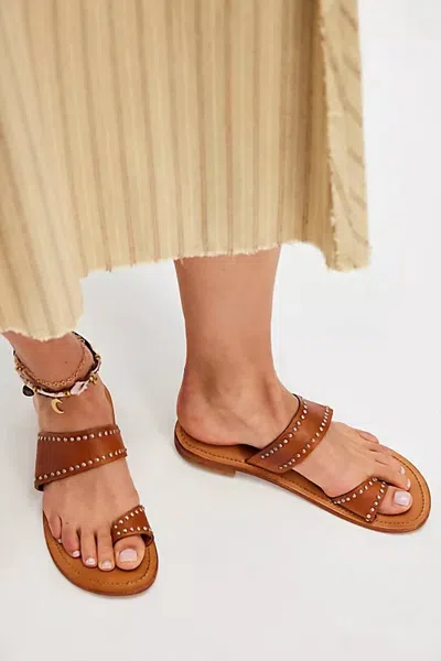 Free People Women's Amelie Sandal In Cognac Leather In Brown