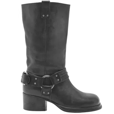 Free People Women's Anok Harness Boot In Black Distressed