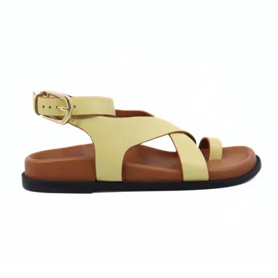 Free People Women's Anya Criss Cross Sun Butter In Yellow