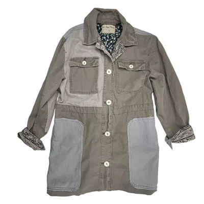 Free People Women's Apollo Cargo Jacket In Green Multi
