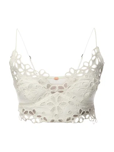 Free People Asteria Lacy Bralette In White