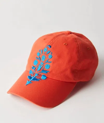 Free People Women's Big Buti Baseball Cap In Red