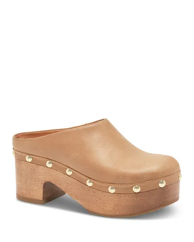 Free People Calli Clogs Tan Leather In Brown