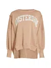 Free People Camden Oversize Graphic Sweatshirt In Brown Combo Amsterdam