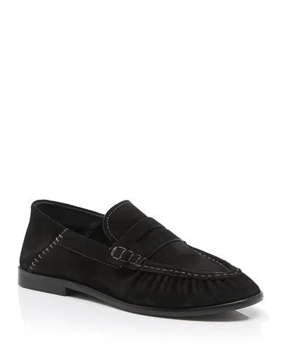 Free People Women's Carry On Leather Loafers In Black