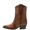 Free People Women's Cat Nap Cowboy Boots In Saddle In Brown
