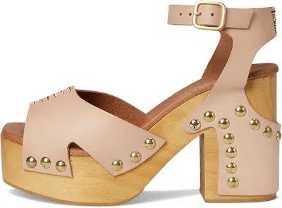 Free People Cecily Ankle Strap Platform Sandal In Pink