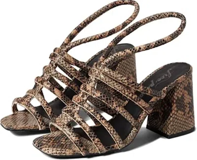 Free People Women's Colette Cinched Heel In Gold In Brown