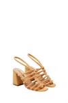 Free People Women's Colette Cinched Heel In Hot Orange In Multi