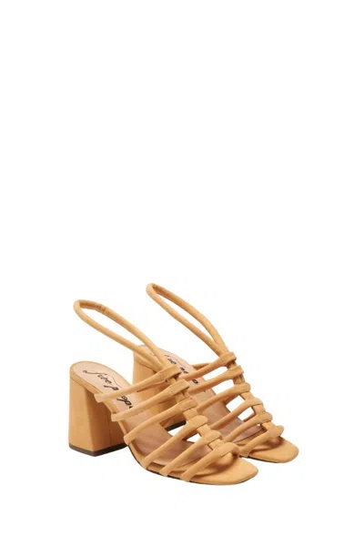 Free People Women's Colette Cinched Heel In Hot Orange In Multi