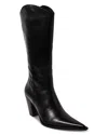 Free People Copenhagen Knee High Boot In Black Leather