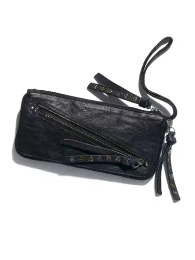 Free People Women's Distressed Wallet In Black