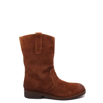 Free People Easton Equesterian Bootie In Brown