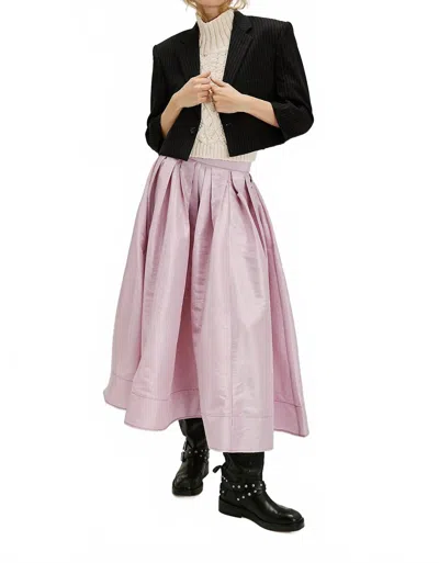 Free People Women's Emilia Full Skirt In Plum Blossom In Purple