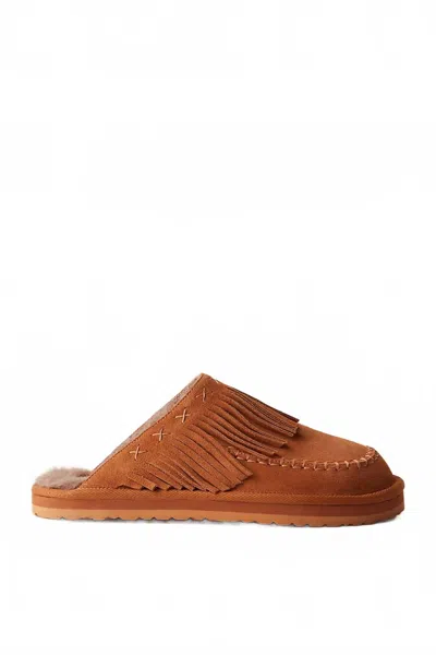 Free People Fringe Mules In Brown