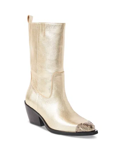 Free People Women's Faster Horses Boots In Champagne Metallic