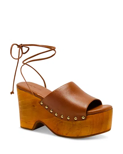 FREE PEOPLE WOMEN'S FRONT ROW ANKLE TIE CLOGS