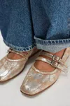 Free People Women's Gemini Ballet Flat Shoes In Champagne