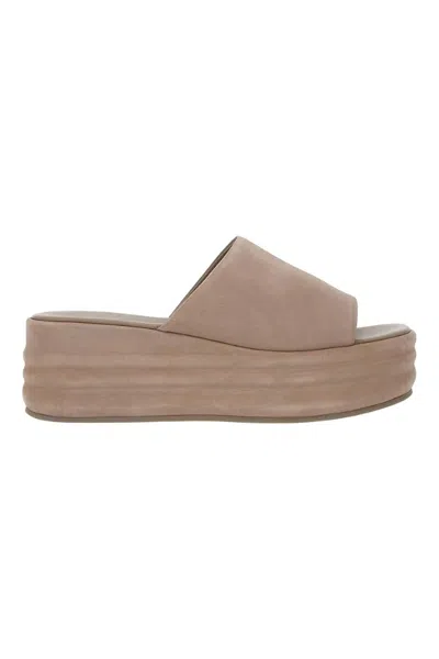 Free People Women's Harbor Flatform Sandal In Fawn Grey In Multi