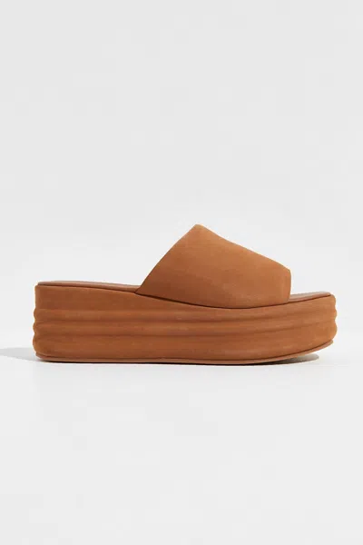 Free People Women's Harbor Flatform Sandal In Tan In Multi