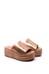 Free People Harbor Platform Sandal In Gold