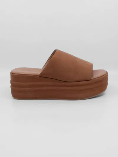 Free People Women's Harbor Flatform Sandals In Tan In Multi