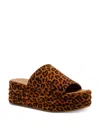 Free People Women's Harbor Flatform Sandals In Leopard Suede