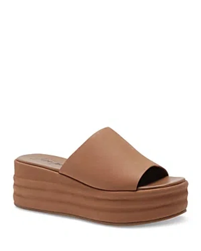 Free People Women's Harbor Flatform Sandals In Tan