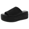 Free People Women's Harbor Platform Sandals, Black In Black