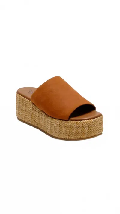 Free People Women's Harbor Raffia Platform In Tan In Brown