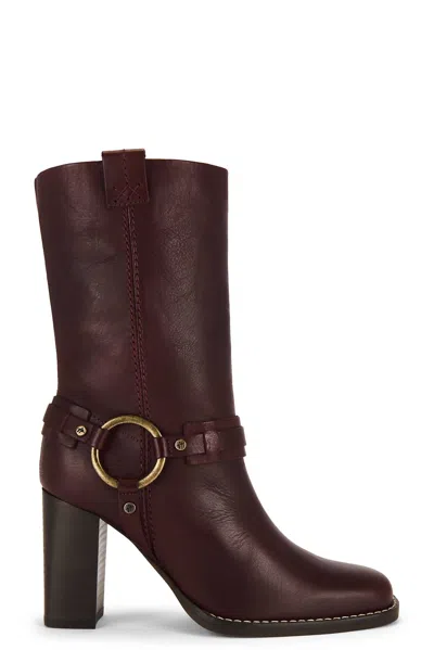 Free People Women's Hayden Boots In Cabernet In Burgundy