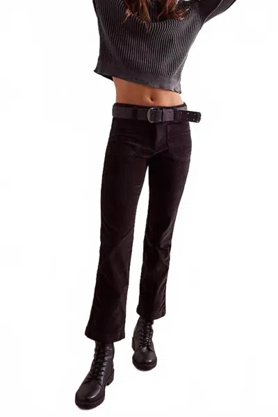 Free People Women's High Time Kick Flare Pants In Black