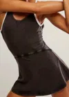 Free People Hot Shot Sleeveless Pull-on Skortsie In Black In Brown