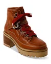 Free People Jasper Hiker Ankle Boot In Brown In Vintage Tan Leather