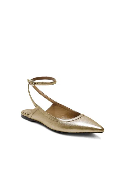 Free People Women's Jules Point Flat In Gold In Multi