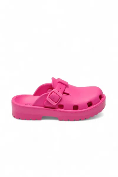 Free People Women's Karlie Buckle Clog In Watermelon In Pink